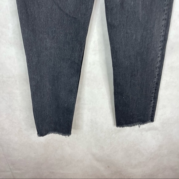 Everlane High Rise Ankle Stretch Slim Straight Jeans Washed Out Black Size 26 - Picture 5 of 8